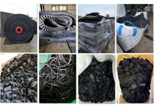 廢橡膠,廢橡膠再利用,廢橡膠及輸送帶回收處理 ( 新勝光機械有限公司 )